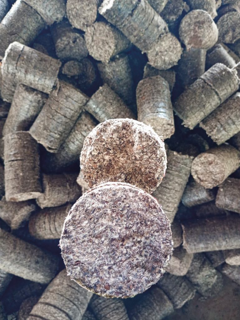 Casca de Algodão Briquetada